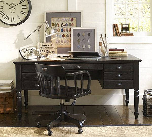 vintage-style office desk