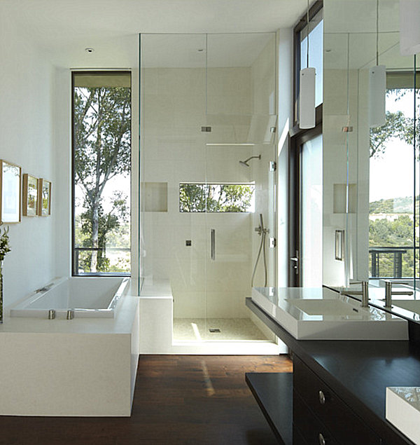 white modern bathroom