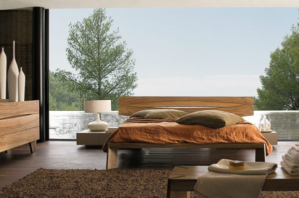 A-contemporary-wooden-bed