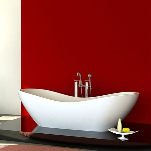 A-modern-round-bathtub