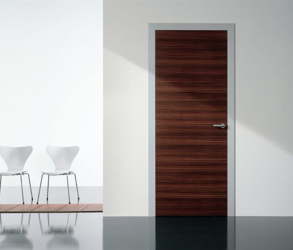 A modern wooden door