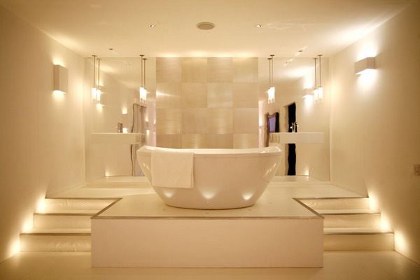 Bathroom lighting options for a modern space