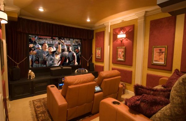 Compact-Home-Theater-in-Brown-showcases-Simple-Luxury