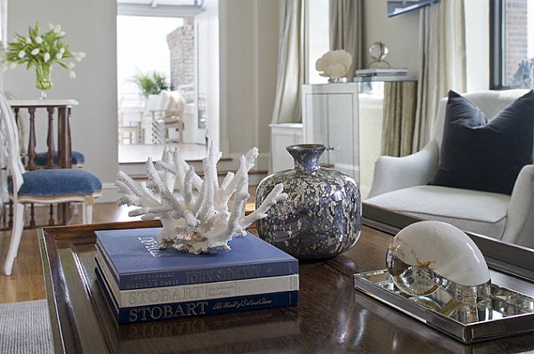 Decorative accents in a chic living room