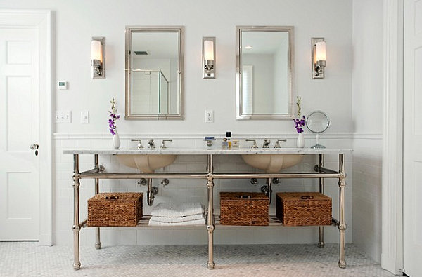 Elegant bathroom sconces