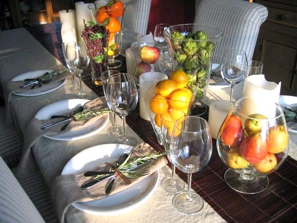 Nature's harvest on display in an autum table setting