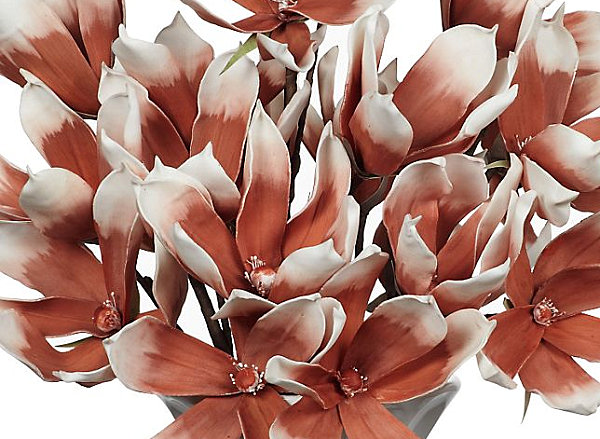 faux-magnolias-in-burnt-orange