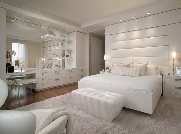 luxurious white bedroom