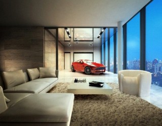 Luxurious Penthouse Apartment in Singapore Allows to Park Your Supercar Indoors, Literally!