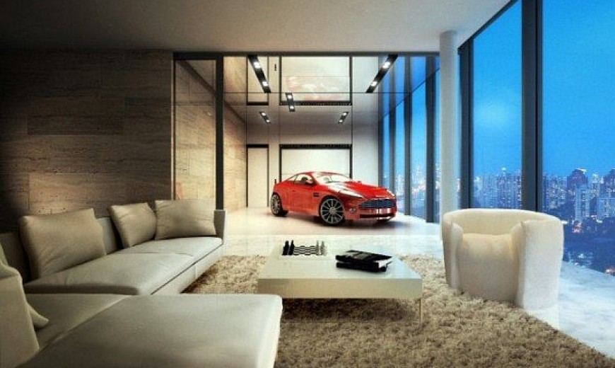 Luxurious Penthouse Apartment in Singapore Allows to Park Your Supercar Indoors, Literally!