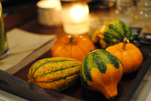 pumpkins and gourds home decor