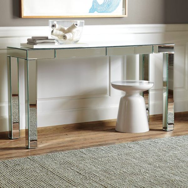 A Parsons mirror console table