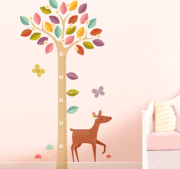 A baby deer nursery wall decal