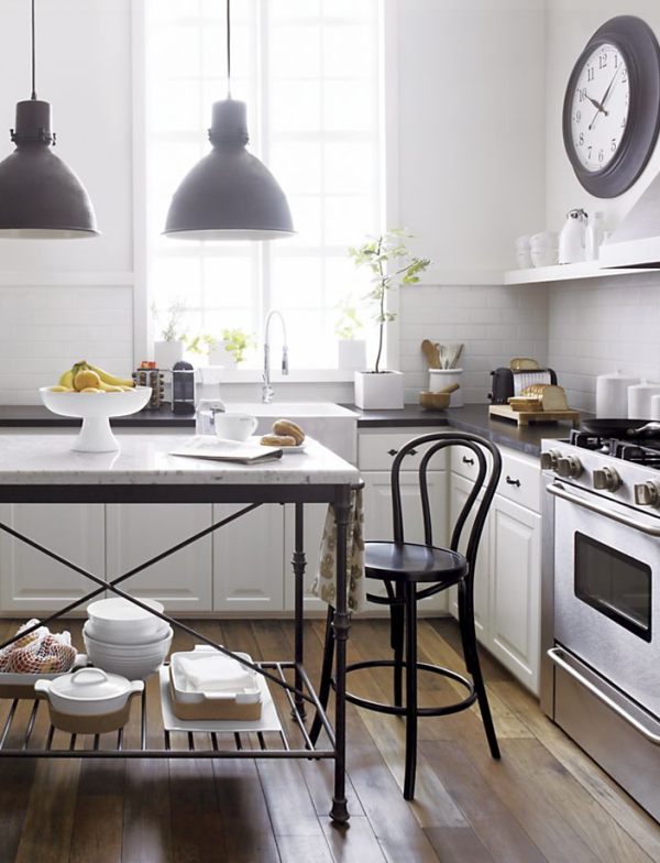 A black bentwood style barstool