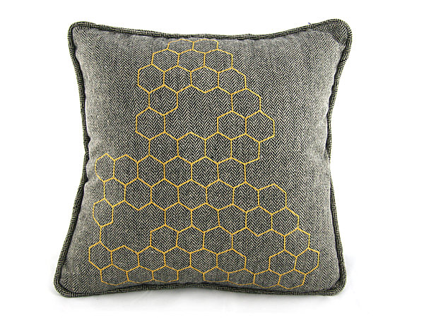 A modern honeycomb pillow