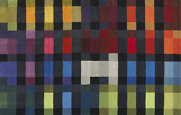 A modern pixel rug