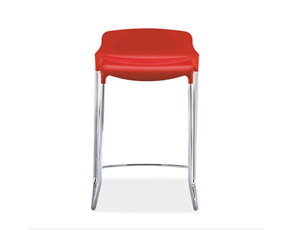 A-red-plastic-stool