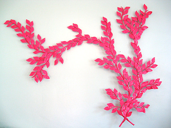 A-vintage-metal-leaf-wall-sculpture