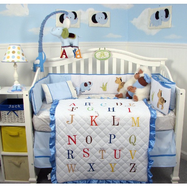 Blue camouflage baby outlet bedding