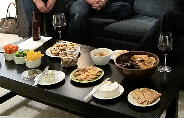 An appetizer spread