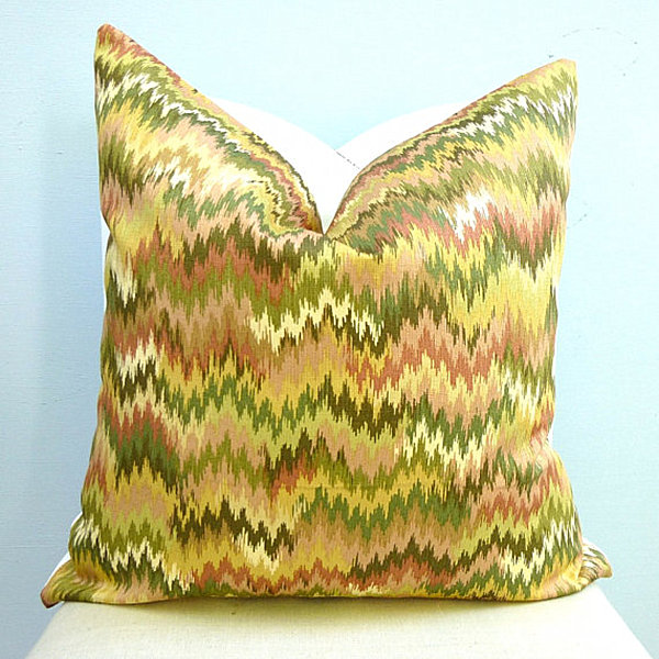 An-ikat-chevron-pillow-in-citrus-tones