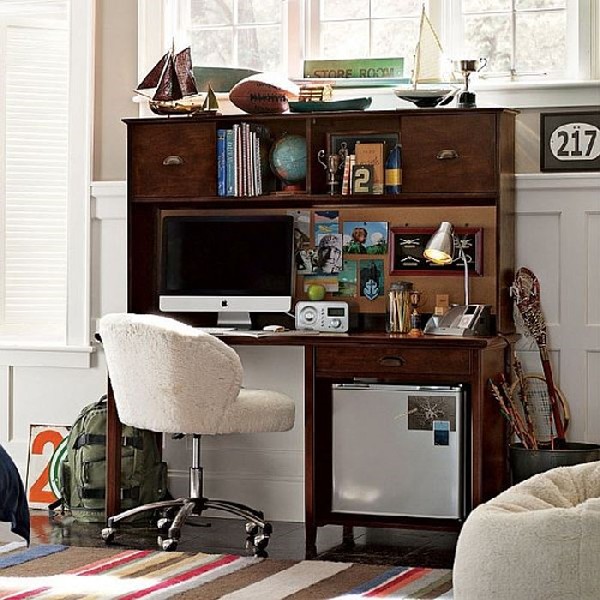 Boys work space with ample storage