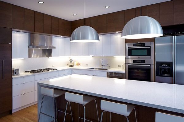 Brown-and-white-kitchen-remodeling-with-high-end-appliances