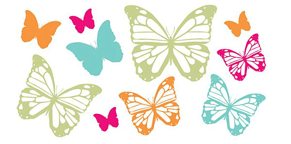 Butterfly nursery wall decals