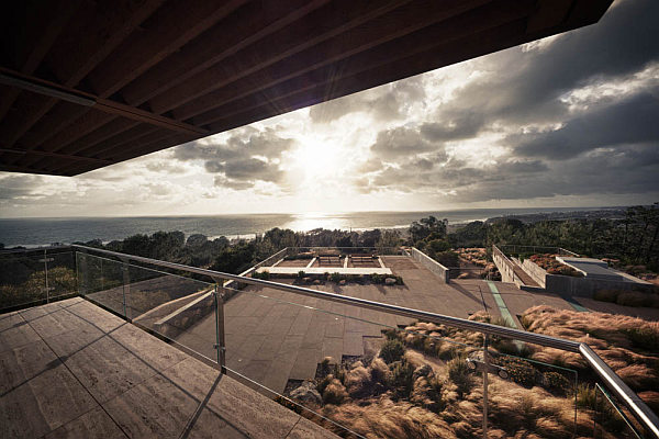 Casa La Atalaya by Alberto Kalach - terrace ocean view