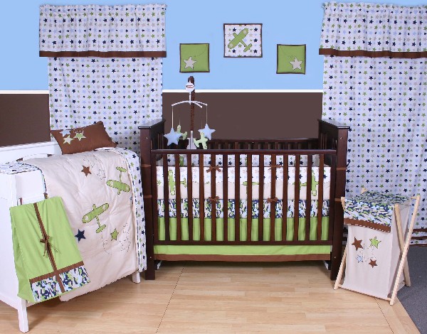 Classic brown baby bedding for boys