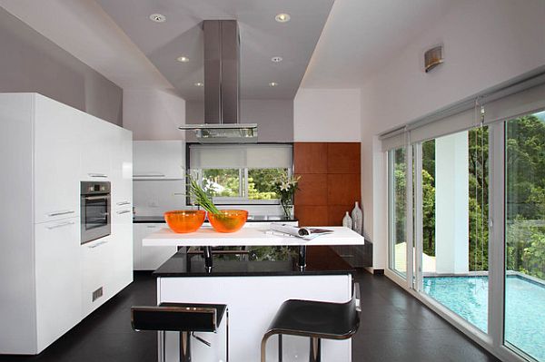 Contemporary-modular-island-kitchen-and-conceived-oven