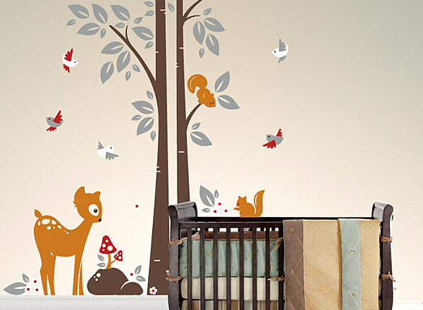 Deer-and-squirrel-nursery-wall-decal