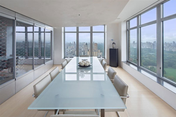 Duplex-Manhattan-penthouse-in-New-York-dining-room