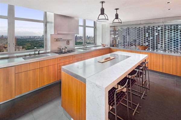 Duplex Manhattan penthouse in New York - fancy kitchen
