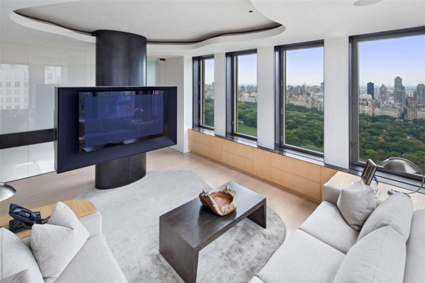 Duplex Manhattan penthouse in New York - large living room