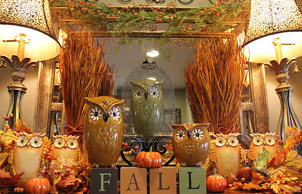 Fall colors tied into your decor