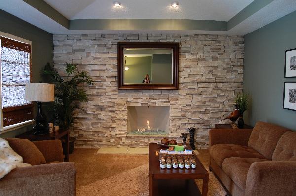 Gas fireplace for compact modern homes