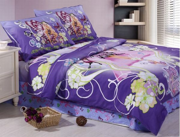 Gorgeous purple Barbie bed sheet for the contemporary home