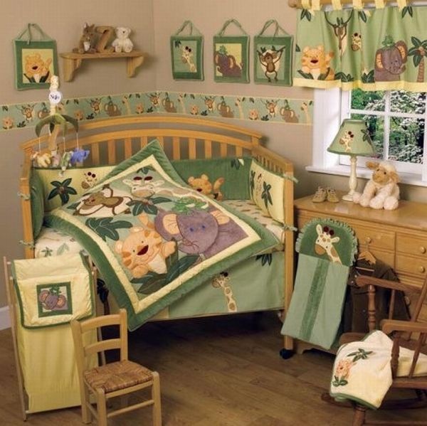 Jungle-themed Babies bedding to add unique character to your kids bedroom