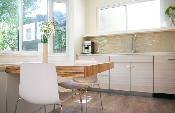 Minimalist kitchen - Interstyle icestix glass blen backsplash