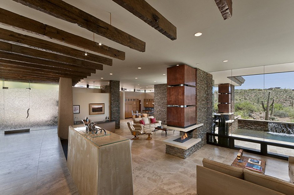 Modern Desert House - expansive living area