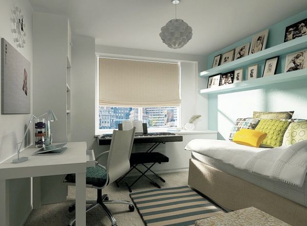 Modern Teen work space in neutral shades