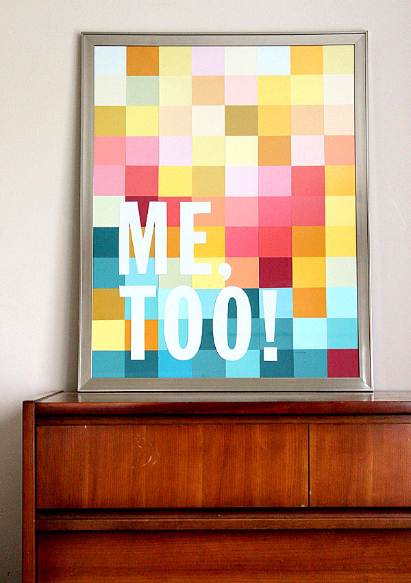 Modern-art-DIY-project-with-paint-chips