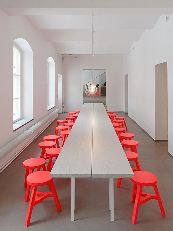 Neon dining room stools