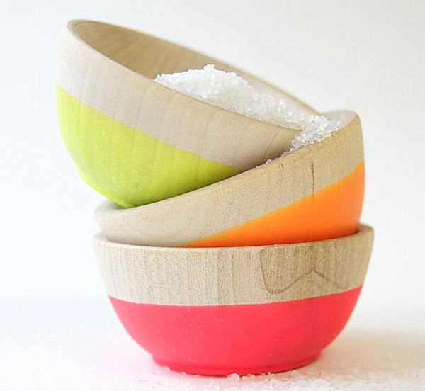 Neon mini bowls