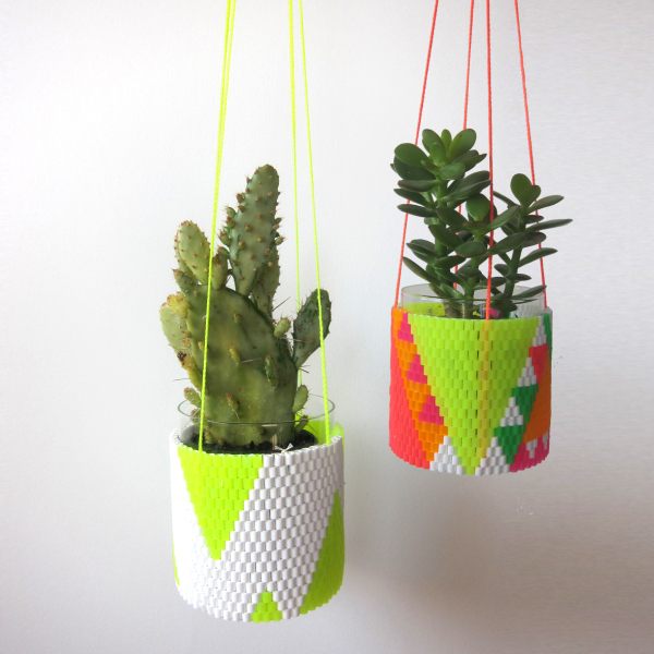 Neon plant holders