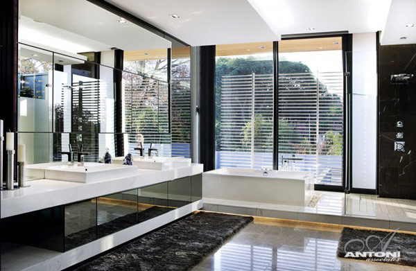 Opulent modern home in Houghton - luxury bathroom decor