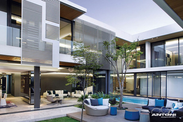 Opulent-modern-home-in-Houghton-open-space-living-room