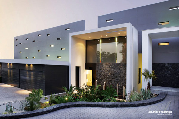 Opulent modern home in Houghton - outside view