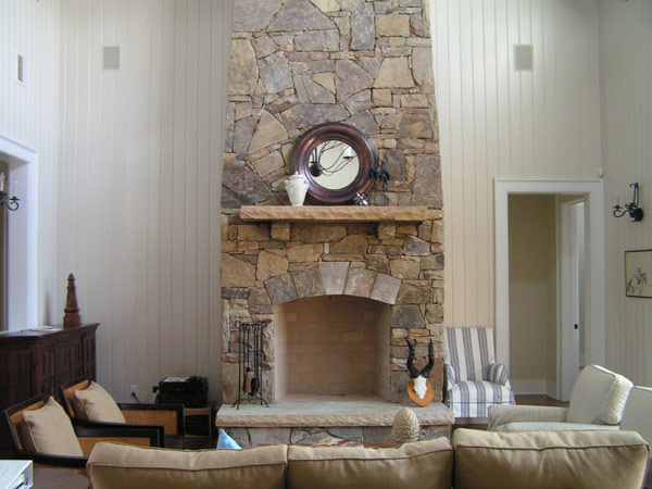 Refined fireplace sports a pleasant form